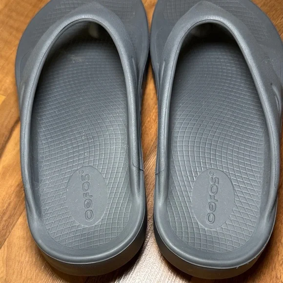 OOFOS Recovery flip flops gray M 7 - W9 - Picture 2 of 8